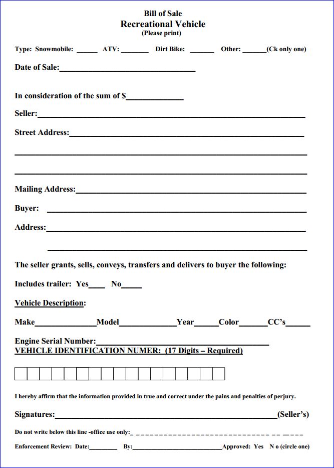 free-massachusetts-recreational-vehicle-bill-of-sale-form-download